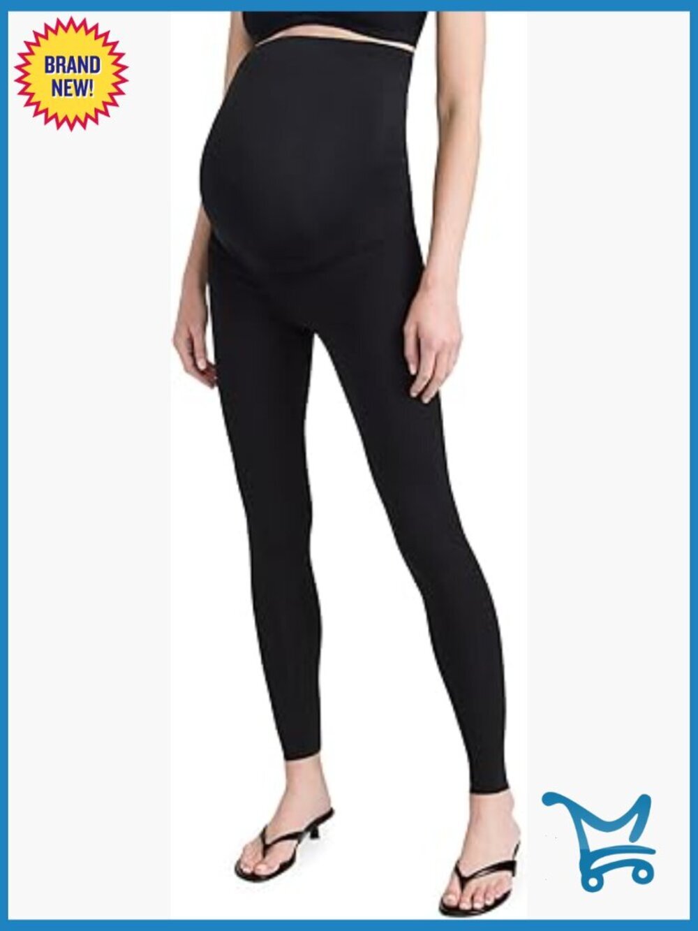 Neoprene Maternity Leggings High Rise Medium Compression